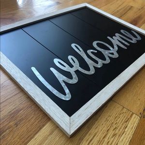 Welcome Sign- Chalk Paint Background